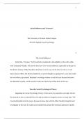  1 Social Influence and &oelig;Fracture The University of Arizona Global Campus PSY610 Applied 