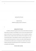  1 Applying Ethical Principals Capella University NHS4000&colon; Developing a Health Care Perspe