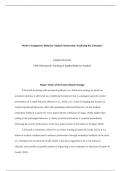  Week 6 Assignment&colon; Behavior Analytic Instruction&colon; Analyzing the Literature Capella Univer