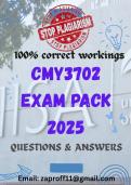 CMY3702 EXAM PACK 2025 &lpar;QUESTIONS & ANSWERS&rpar;