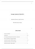  1 Strategic Analysis of Chick-fil-A Department of Business&comma; Capella University MBA 5006&colon; 