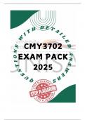 CMY3702 EXAM PACK 2025 - QUESTIONS AND ANSWERS