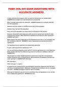 PUBH 349L Q4&quest; EXAM QUESTIONS WITH ACCURATE ANSWERS 