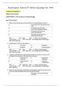 TEST BANK For Psychological Science Sixth Edition by Michael S&period; Gazzaniga  All chapters verified