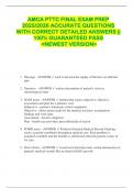 AMCA PTTC FINAL EXAM PREP  2025&sol;2026 ACCURATE QUESTIONS  WITH CORRECT DETAILED ANSWERS &vert;&vert;  100&percnt; GUARANTEED PASS  <NEWEST VERSION> 