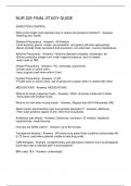  NUR 225 FINAL STUDY GUIDE