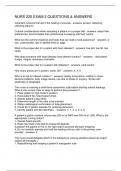 NURS 225 EXAM 2 QUESTIONS & ANSWERS