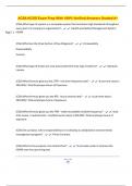 ACSA NCSO Exam Prep With 100&percnt; Verified Answers Graded A&plus;