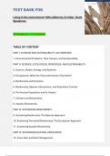 Test Bank for  Living in the environment 18th edition by G miller&comma; Scott  Spoolman All Chapters 1-25 Complete