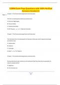 CGRN Exam Prep Questions with 100&percnt; Verified Answers Graded A&plus;