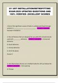 U1 UST INSTALLATION&sol;RETROFITTING EXAM&ratio;2025 UPDATED QUESTIONS AND 100&percnt; VERIFIED &period;EXCELLENT SCORES