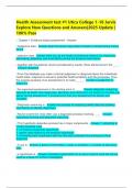 Health Assessment test &num;1 Utica College 1-10 Jarvis Explore New Questions and Answers&vert;2025 Update &vert; 100&percnt; Pass 