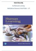 TEST BANK FOR HUMAN LEARNING 7TH EDITION QUESTIONS WITH REVISED CORRECT  ANSWERS A&plus; VERIFED 