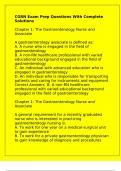 CGRN Exam Prep Questions With Complete Solutions