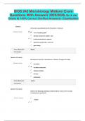 BIOS 242 Microbiology Midterm Exam  Questions With Answers 2025&sol;2026&vert; Qs & As&vert;  Grade A&vert; 100&percnt; Correct &lpar;Verified Answers&rpar;- Chamberlain 