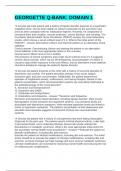GEORGETTE Q-BANK&colon; DOMAIN 1 QUESTIONS AND ANSWERS