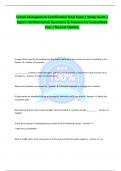 Crowd Management Certification Final Exam &sol; Study Guide &sol; Expert Verified Actual Questions & Answers for Guaranteed Pass &sol; Newest Update&comma;