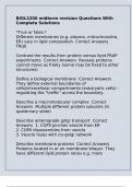 BIOL2200 midterm revision Questions With Complete Solutions
