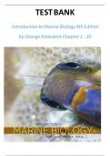 TEST BANK FOR INTRODUCTION TO MARINE BIOLOGY 4TH EDITION QUESTIONS WITH CORRECT DETAILED ANSWERS A&plus; VERIFIED 