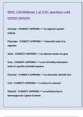 BISC 120 Midterm 1 &commat; USC questions with correct answers