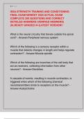 ISSA STRENGTH TRAINING AND CONDITIONING  FINAL EXAM NEWEST 2025 ACTUAL EXAM  COMPLETE 200 QUESTIONS AND CORRECT  DETAILED ANSWERS &lpar;VERIFIED ANSWERS&rpar;  &vert;ALREADY GRADED A&plus;&vert;LATEST VERSION&excl;&excl;