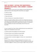 NUR 122 EXAM 1 &sol; ACTUAL TEST QUESTIONS & CERTIFIED SOLUTIONS &sol; 100&percnt; CORRECT &sol; ALREADY GRADED A&plus;