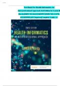 Test Bank For Health Informatics An Interprofessional Approach 3rd Edition by Lynda R Hardy All Chapters &vert;&vert;Complete A&plus; Guide