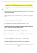 D278 Exam Prep Test Questions With 100&percnt; Verified Answers