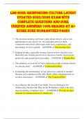 LDR-202S&colon; Reinforcing culture LATEST UPDATED 2025&sol;2026 Exam WITH COMPLETE Questions and SURE VERIFIED Answers 100&percnt; GRADED AT A&plus; SCORE SURE GUARANTEED PASS&excl;&excl;