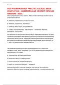 HESI PHARMACOLOGY PRACTICE &sol; ACTUAL EXAM COMPLETE 60&plus; QUESTIONS AND CORRECT DETAILED ANSWERS &sol; 2025&period;