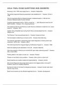 USLA&colon; FINAL EXAM QUESTIONS AND ANSWERS