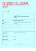 3M 302 RPPO STUDY GUIDE &sol; STUDY GUIDE REVIEW QUESTIONS AND VERIFIED ANSWERS&comma; 2025&sol;2026 