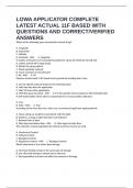 LOWA APPLICATOR COMPLETE LATEST ACTUAL 11F BASED WITH QUESTIONS AND CORRECT&sol;VERIFIED ANSWERS