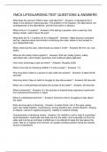 YMCA LIFEGUARDING TEST QUESTIONS & ANSWERS