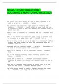 NGWA - STUDY QUESTIONS - AUGERING & MONITORING WELL 2025