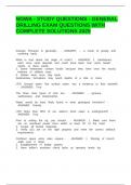 NGWA - STUDY QUESTIONS - GENERAL DRILLING EXAM QUESTIONS WITH COMPLETE SOLUTIONS