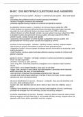 BHSC 1200 MIDTERM 2 QUESTIONS AND ANSWERS