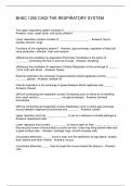 BHSC 1200 CH22 THE RESPIRATORY SYSTEM