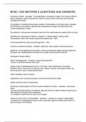 BHSC 1200 MIDTERM 3 QUESTIONS AND ANSWERS