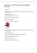BHSC 1200 - CARDIOVASCULAR & ENDOCRINE SYSTEMS