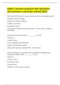 jailer's license practice test Question and answers correctly solved 2025