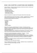 BHSC 1200 &lpar;CHAPTER 4&rpar; QUESTIONS AND ANSWERS