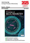 Test Bank for Lehninger Principles of Biochemistry&comma; 8th Edition by David L&period; Nelson&comma; 9781319228002&comma; Covering Chapters 1-28 &vert; Includes Rationales