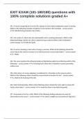 EXIT EXAM &lpar;101-180&sol;180&rpar; questions with 100&percnt; complete solutions graded A&plus;