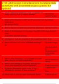 ETM 1050 Design Considerations Fundamentals questions well answered to pass graded A&plus; updated
