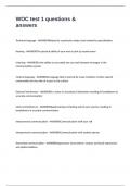 WOC test 1 questions & answers