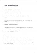 woc exam 2 review