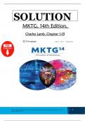 Complete Solution manual for MKTG&comma; 14th Edition &lpar;Lamb&rpar;&comma; Chapters 1 - 19 Covered&comma; Latest Edition