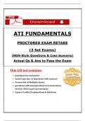 2023 ATI Fundamentals Retake Exam &lpar;Level 1&comma; 2&comma; 3&rpar; Questions and Revised Answers&comma; &lpar;Complete and Verified&rpar;