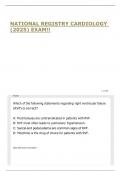 NATIONAL REGISTRY CARDIOLOGY &lpar;2025&rpar; EXAM QUESTIONS WITH SOLVED CORRECTLY SOLUTIONS&excl;&excl;